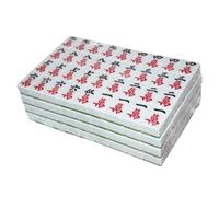 HDICUHNANU Mahjong Set Chinese Set Of 144 Mahjong Travel Mah-jongg Family Leisure Time Professional Chinese Mah Jong Family Game(44MM)