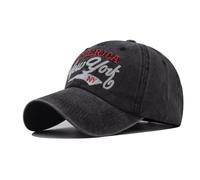 HDiGit NY Embroidery Classic Vintage Washed Baseball Cap for Men Women Sports caps Cotton Baseball hat Men Unisex (Cotton, Black)