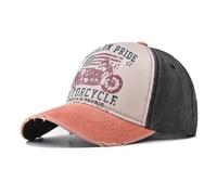 HDiGit Unisex Vintage Baseball Cap for Mens Women Baseball Cap Mens Baseball Cap Washed Cotton Baseball Cap dad Cap (Cotton, Orange Black)