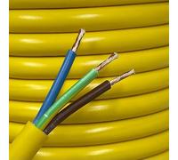 HDIUK 2.5mm Arctic Grade Cable 3183AG2.5 3-Core Coil (45 Metres, Yellow)