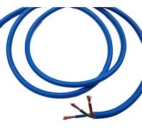 HDIUK 20m Coil Blue Arctic Grade 1.5mm² Rated 16A BS6500 3 Core Mains Flex cable. Twin L+N and Earth