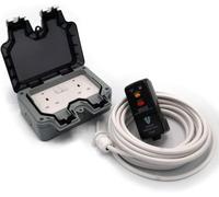 Hdiuk Diy Wiring Kit Rcd To Twin Ip66 Switched 13A Outdoor Power Sockets White 5 Metres