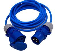 Hdiuk - Uk Made 10 Metres 16 Amp Ip44 Cee Plug To Coupler Extension Power Hookup Lead