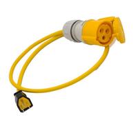 Hdiuk - Usa American Nema Plug To 16A Cee 110V Yellow Connector Lead Uk Made (1 Metre)
