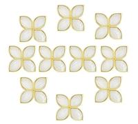 HDJNal 10pcs White Cabinet Knobs, Butterfly Shape Drawer Knobs Handles for Kitchen Cabinet Drawer Wardrobe Furniture,Dresser Pulls Drawer Pulls, Solid Zinc Alloy Cabinet Handles