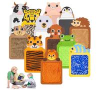 HDKAJL 12 PCS Kids Sensory Mats & Assorted Textures Colors Sensory Tiles, for Autistic Children, Kids Sensory Training Gift