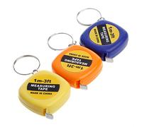 HDKEAN Easy Retractable Ruler Tape Measure Mini Portable Pull Ruler Keychain 1m/3ft