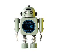 HDKEAN Robot For Alarm Clock With Temperature Displaying For Girls Boys Wake Up Bedroom For Time