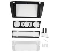 HDKENF Car Radio Fascia Panel 1-2Din Car DVD Frame/Fit for BMW 3 Series E90 E91 E92 E93 2006-2011 Audio Fitting Adaptor Dash Trim Kits Facia Panel 9inch Car Radio Cover(Frame)