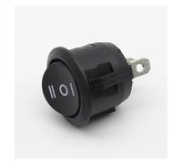 HDKYSWBUEJ 10Pcs 23mm Round Black 3 Pin 10A/125V 6A/250V AC 3 Position SPDT ON-OFF-ON Rocker Switch Snap-in HDKYSWBUEJ