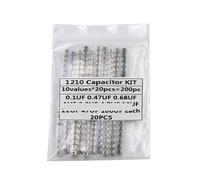 HDKYSWBUEJ 1210 SMD Capacitor assorted KIT,10values*20PCS=200PCS 100nF~100uF Samples Kit electronic DIY kit