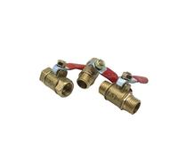 HDKYSWBUEJ 1pc 1/2" BSP Female to Female Thread Two Way Brass Pneumatic Shut Off Ball Valve Pipe Fitting HDKYSWBUEJ