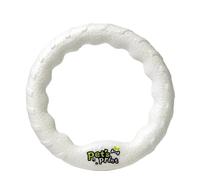 HDLNBGT Dog Toy Dog Training Ring for Outdoor Fitness Floatable Pulling Toy and Flying Disc Interactive Play Tool for Medium and Large Dogs (Medium White/9 Inch)