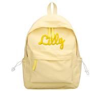 HDLOVE Personalized Embroidered Backpack, Custom Name School Backpack With Zipped Front Pocket, Travel Rucksack, Custom School Bags, Book Bag For Boys, Girls, Primary, Children, Adult