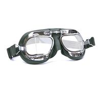 HDM Halcyon MK49 Leather Motorcycle Goggles for Open Face Helmets