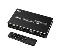 HDM I Quad-splitter, Four-Channel Switching, 11x6x1.6cm, HDMï Multiviewer Swïtch, 4k Screen Switcher, Real-Time Monitoring, For Live Production, Presentations, Game Monitoring
