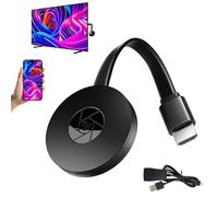 HDM Wireless Display Adapter,4K/1080P Screen Mirroring Dongle with Dual H.265 Decode, Wifi Dongle for Tv/Android/iOS/Windows/Mac,Plug And Play
