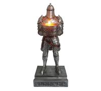 HDMbigmi King's Guard Standup Knight Candlestick Holders Resin TeaLight Holder Warrior Mobile Phone Stand Pen Holder Candle Holder for Restaurant, Altar, Home Table(Silver)