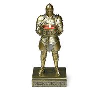 HDMbigmi King's Guard Standup Knight Candlestick Holders Resin TeaLight Holder Warrior Mobile Phone Stand Pen Holder Candle Holder for Restaurant, Altar, Home Table(Bronze)