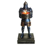 HDMbigmi King's Guard Standup Knight TeaLight Holder Resin Candle Holder for Restaurant, Altar, Home Table(Blue)