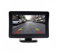 HDMEU 4.3" Car Monitor, 12-24V Wide Input Truck/in-Car TFT LCD Screen Suction Cup & Dash Stand Dual Mounting Bracket 2 RCA Channel for Backup Camera/Rear View/DVD/Media Player