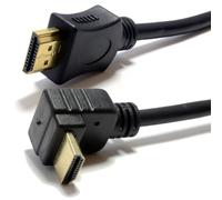 kenable HDMI 1.4 High Speed 3D TV Right Angle to Straight Plug Cable 5m