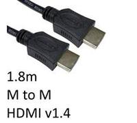 HDMI 1.4 (M) to HDMI 1.4 (M) 1.8m Black OEM Display Cable