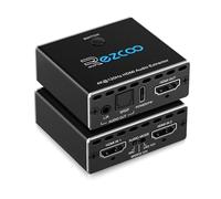 HDMI 2.1 Audio Extractor 4K 120Hz VRR ALLM HDCP2.3 HDR10 ARC Switch 2 in 1 Out Audio Converter- SPDIF 5.1CH Optical Toslink,Stereo Audio Breakout, Repeater Digital for PS 5, Xbox X NVIDIA AMD