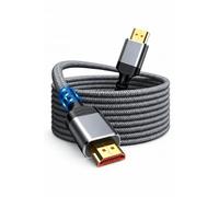 HDMI 2.1 Cable 0.5m 48Gbps Ultra High Speed Braided HDMI Lead, Supports 8K@60Hz & 4K@120Hz, eARC, Dynamic HDR, Gold-Plated Connectors, Compatible with PS5, Xbox, TV, Monitor & Projector