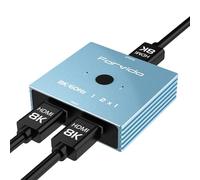 HDMI 2.1 Splitter 1x2 & Switch 2x1-8K@60Hz/4K@120Hz Bidirectional, HDCP 2.3, HDR10, Dolby Vision, for Gaming/PS5/Xbox/PC/TV (Low Latency)