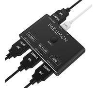 HDMI 2.1 Switch, 8K High-Speed 48Gbps Directional HDMI 2.1 Switcher, Supports 8K@60Hz 4K@120Hz, Compatible for PS5/PS4 Projectors Monitor Blu-Ray Player Xbox (3 in 1)