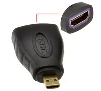 HDMI A Type Socket to HDMI Micro D Male Plug Adapter Gold Contacts