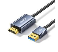 HDMI Adapter Cable 1.5M, 1080P 60Hz 5Gbps USB A 3.0 Plug to HDMI Plug | Built-in Drivers, USB to HDMI Cable, Braided Cord, Compatible with Laptop/PC to Monitor/TV