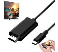 HDMI Adapter MHL Converter Cable 4K HD Video Digital HDTV Cord Mirrorring for HP MacBook iPhone 15 Pro Max Samsung Galaxy S22 Plus S21 S20 S10 Note 20 USB Type C Android Phones to Projector Monitor TV