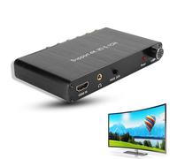 Hdmi Audio Extractor 3.5mm,HDMI Audio Extractor Decoder Convertor for Dolby Support 4K 5.1CH Three Dimensional 110-240V (Black)
