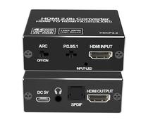 HDMI Audio Extractor, 4K@60Hz HDMI ARC Audio Extractor Splitter, TV to Optical Toslink SPDIF & 3.5mm Stereo Output, Supports HDCP 2.2 DTS 5.1 for Soundbar, Home Theater PS5/PS4/PS3/Blu-ray/HDTV