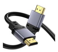 HDMI Cable 1M Certified, HDMI 2.1 Cable Ultra HD High Speed 48Gbps, 8K@60Hz 4K@120Hz HDMI Lead eARC HDR10 HDCP 2.2/2.3, Compatible for PS5/4 for X-box/HDTV