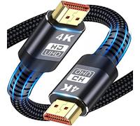 HDMI Cable, 4K HDMI Cable 3M, Ultra High Speed Braided HDMI Lead Support 4K@60Hz, ARC, HDR, 3D, Ethernet Compatible with All HDMI Devices
