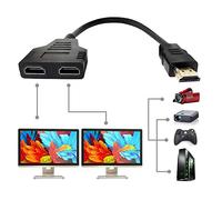 HDMI Cable Splitter 1 in 2 Out HDMI Adapter Cable HDMI Male to Dual Female 1 to 2 Way 1 to 2 Way Distributor for LCD, LED, TV, DVD