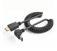 HDMI Coiled Cable - 6.6FT Coiled HDMI Cord Ultra HD 4K 60HZ 1080P 3D Male to Male for HDTV, Projector, Computer, Roku, Xbox, PS4/5 - Durable & Flexible Short HDMI Connector (Up)