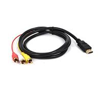 Hdmi-compatible To 3Rca Scart Two-In-One Adapter Cable 1.5M Male S-Video To 3 Rca Av Audio