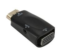 HDMI-compatible To VGA Cable Converter Male To Famale Converter Adapter 3.5mm Jack Audiofor TV PC Laptop Tablet Connector Display Conversion Line Monitor Conversion Cable(C1)