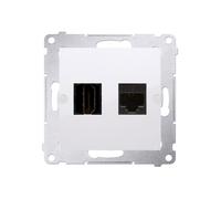 HDMI + Computer Socket RJ45 Cat.6 Simon 54 DGHRJ45.01/11