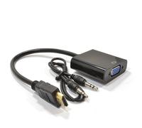 kenable HDMI Digital 1080p to Analogue SVGA 15 Pin Converter Cable with Audio in Black