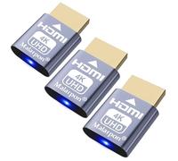 HDMI Dummy Plug fit-Headless Display Emulator DDC EDID Headless Ghos with Windows Mac OSX Linux Great for Graphics Acceleration Support 3840x2160@60Hz 3P