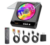 HDMI DVD Players for TV THINKYA Mini DVD Player RCA Output 1080P HD All Region Free, Compact DVD Player for Smart TV, Support AV Output, USB, Remote Control,PAL/NTSC