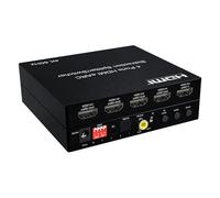 HDMI eARC Audio Extractor,2/4 Port Bi-direction HDMI eARC Audio Extractor 4K 60Hz HDMI Toslink SPDIF COAXIAL 5.1CH HDMI Audio Switch & Splitter Converter (4-port HDMI)