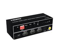 HDMI eARC Audio Extractor,2/4 Port Bi-direction HDMI eARC Audio Extractor 4K 60Hz HDMI Toslink SPDIF COAXIAL 5.1CH HDMI Audio Switch & Splitter Converter (2-port HDMI)