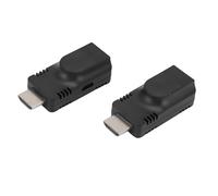 HDMI Extender Over Cat5e/6, 1080p@60Hz HDMI Repeater to RJ45 Ethernet Network Converter, Up to 196.86Ft/60M Distance, HDMI Transmitter and Receiver for HDTV STB PC Projector