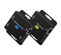 HDMI Extender Over ethernet Cat5e Cat6 200FT HDMI Ethernet Adapter Transmitter Sender Receiver Repeater Balun Support 1080P@60Hz 3D POC Copy EDID Up to 1920x1200